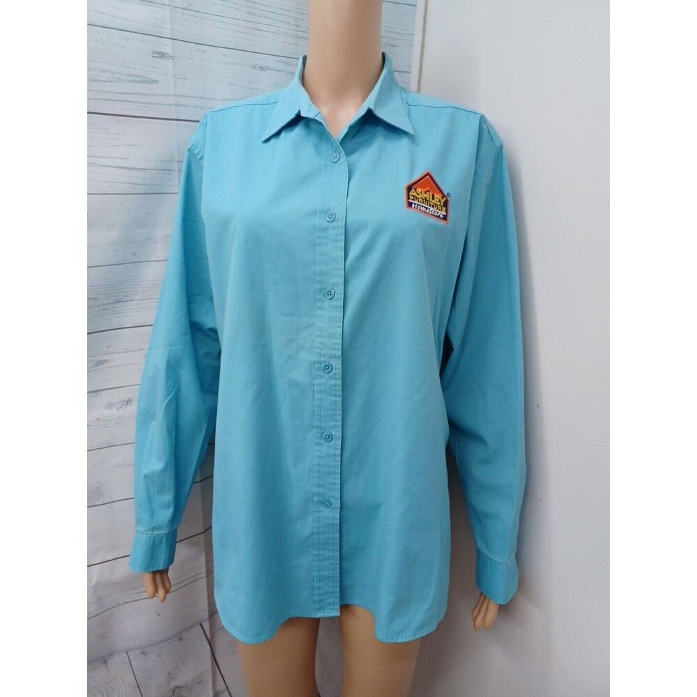 Ashley Furniture Homestore Ladies Employee Shirt Blue Xl